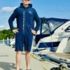 Jumpsuit Frottee Navi Kurz UNISEX – Bild 3