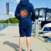 Jumpsuit Frottee Navi Kurz UNISEX – Bild 7