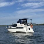 Boot auf dem Fleesensee, ideal für Wassersport und Freizeitaktivitäten.